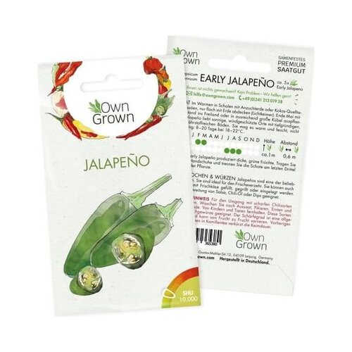 Own Grown Semena čilija "Early Jalapeno" Cene