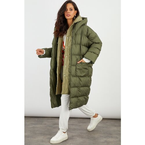 Cool & Sexy Winter Jacket - Khaki - Puffer Cene
