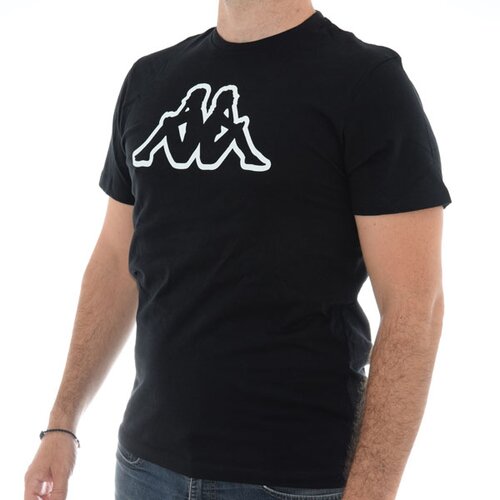 Kappa muška majica logo cromen slim crna Slike