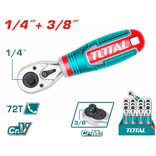 Total kratka čegrtaljka 1/4&amp;quot; i 3/8&amp;quot; THT1061438 Slike