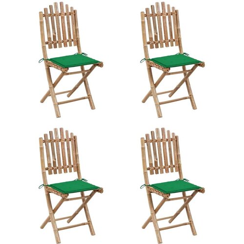  5-dijelni sklopivi vrtni blagovaonski set od bambusa Slike
