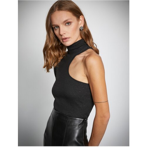 Koton Melis Ağazat X - Window Detailed Turtleneck Blouse Slike