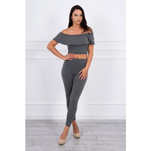 Kesi Set with graphite ruffle Cene