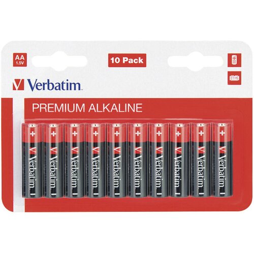  Baterija alkalna 1,5V AA pk10 Verbatim 49875 LR6 blister Slike