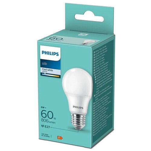 Philips LED SIJALICA E27 8W=60W NW GREEN Slike