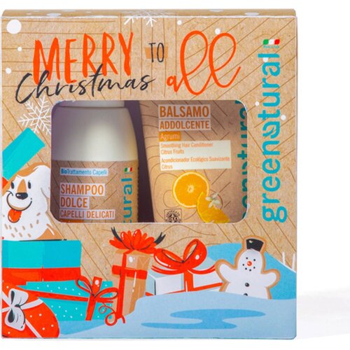 Greenatural Darilni set za nego las "Christmas Peggy" - 1 set Cene