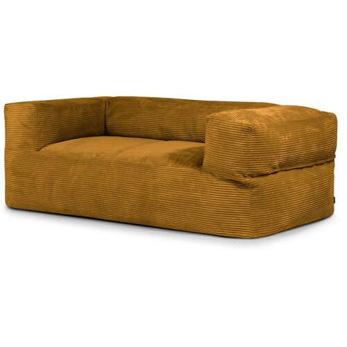 SLOWDOWN Gorčično rumena vreča za sedenje iz rebrastega žameta Sofa MooG – Cene