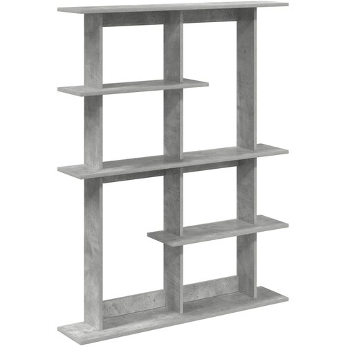 vidaXL Zidna polica Betonska siva 102 x 20 x 130 cm - Betonska siva 6 odjeljaka Cene