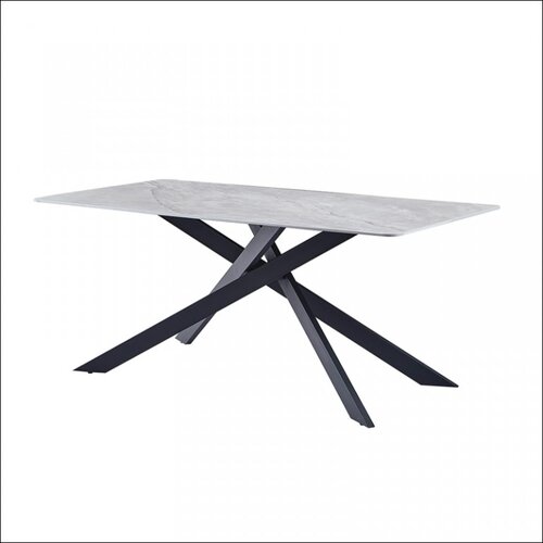 Olimp Sport Trpezarijski sto Marigold 1 Siva keramicka ploca/Crne noge Cene