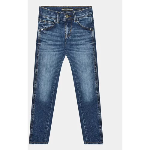 Guess Jeans hlače J3YA16 D4CA0 Mornarsko modra Skinny Fit