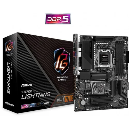 AsRock MB X670E PG LIGHTNING AMD X670;AM5;4xDDR5 RAID;HDMI,DP;ATX