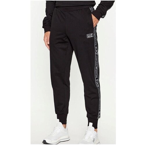 Ea7 Emporio Armani Hlače - Črna Slike