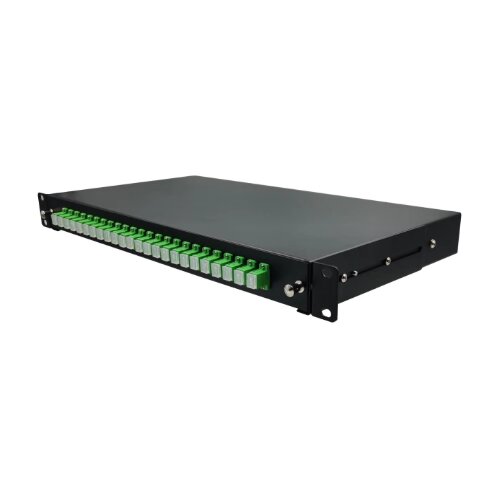 ExeLink Optički patch panel sa 48 konektora SC/APC sa kliznim mehanizmom 1U Slike
