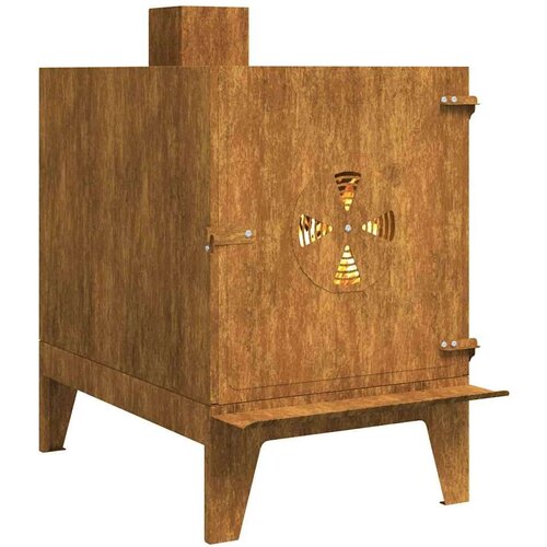 VidaXL Camping Stove 35x50x60 cm Corten Steel Slike