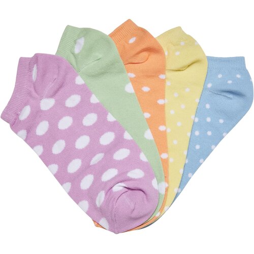Urban Classics Accessoires No Show Socks Dots 5-Pack summercolor Cene