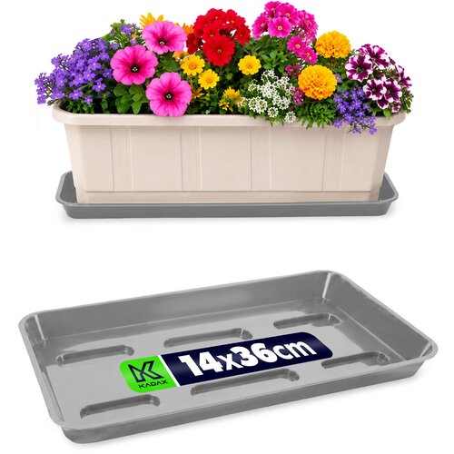 KADAX Stojalo za cvetlične lončke 40 cm, balkonsko korito, plastični pladenj, (5000353255) Cene