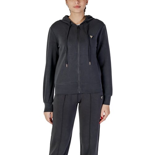 Guess Puloverji OLYMPE FULL ZIP V4YQ06 KCAY2 Črna Cene