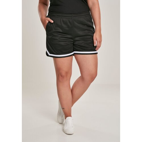 UC Ladies Women&amp;#039;s Stripes Mesh Hot Pants Black Slike