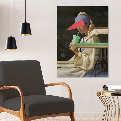 Wallity CAM3742 - 70100 multicolor decorative tempered glass painting Slike