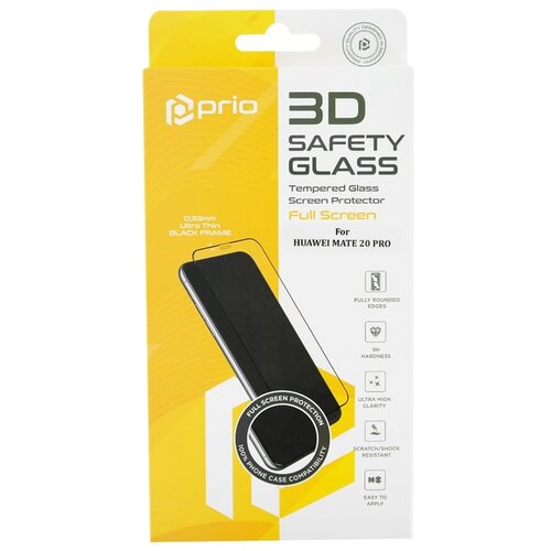 Prio kaljeno zaščitno steklo za huawei mate 30, full cover 3D, črno Cene