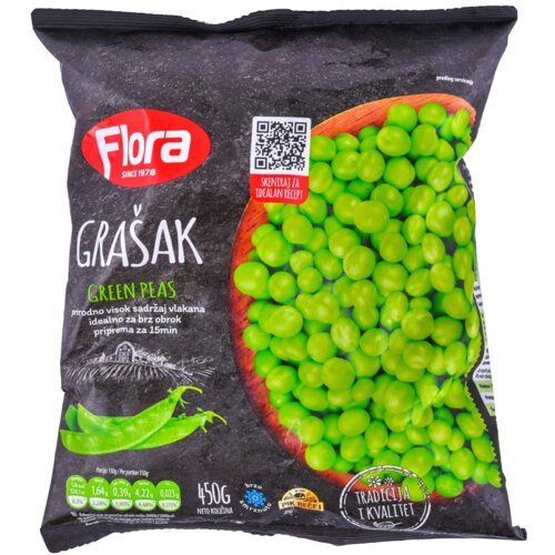 Flora grašak 450g Cene
