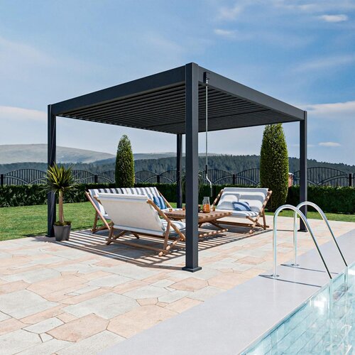 Gardenson Pergola Superior, Antracit, 3,6x4m Slike