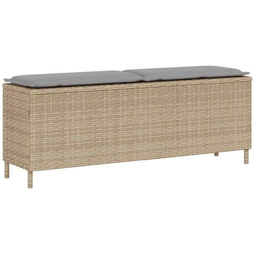 Vrtna klupa s jastukom bež 110x30x40 5 cm poli ratan - bež i svjetlosiva 1 1 1 Cijene