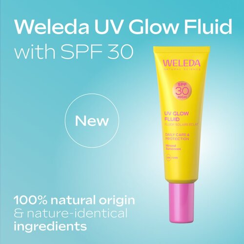 Weleda UV Glow Fluid fluid za obraz za osvetlitev kože SPF 30 30 ml Slike