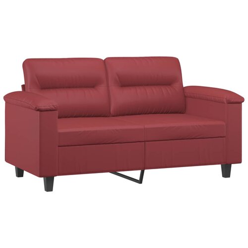 Maison Chic kavč - Sofa - Kanape dvosed vinsko rdeč 120 cm umetno usnje, (21727380) Cene