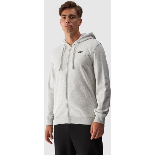 4f Men&amp;#039;s Zip-Up Hoodie Gray WMM00TSW Slike
