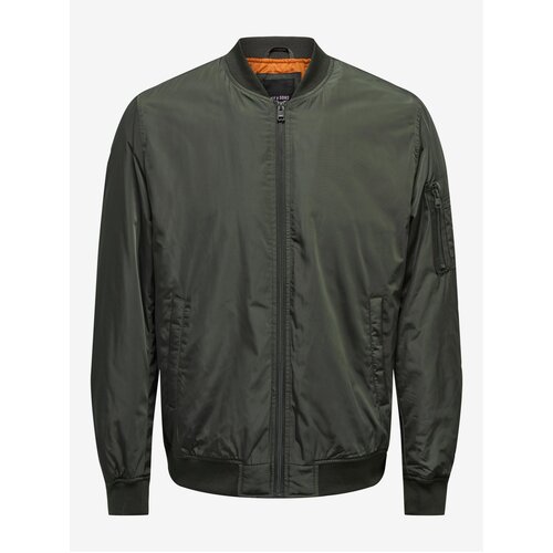Only Dark Green Mens Bomber & SONS Joshua - Men Cijene