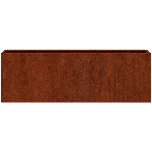  Zidne sadilice 2 kom boja hrđe od čelika COR-TEN 53x10x17 cm Slike