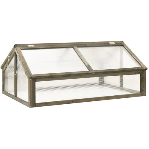vidaXL Staklenik sivi 114 x 80 x 50 cm od jelovine Cijene