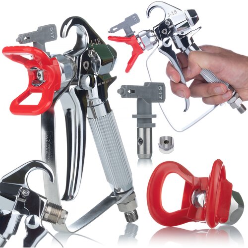 Rosfix ULTRASPRAY J-18 SET BRIZGALNA GLAVA &ndash; 3600 PSI, &Scaron;OBA 517, 1/4" IN 7/8" NAVOJ, VGRAJEN FILTER | ZA BARVANJE STEN, STROPOV, OGRAD, (5000076049) Cene
