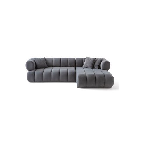 Atelier Del Sofa ugaona garnitura petra right dark grey Slike