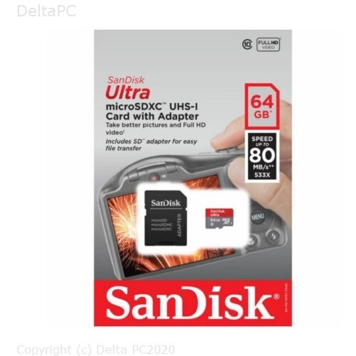 San Disk SDXC 64GB Micro 80MB s Ultra Android Class 10 Cijene