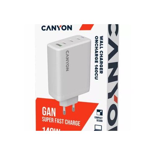  Charger CU140ACC GaN 150W 3xPD 1xQC EU White Cene