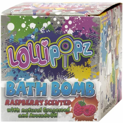 Lollipopz Bath Bath Bomb šumeća kugla za kupku za djecu Raspberry 165 g