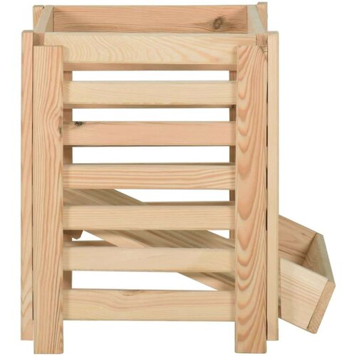VidaXL Kutija za krumpire 60 x 40 x 50 cm od masivne borovine Slike