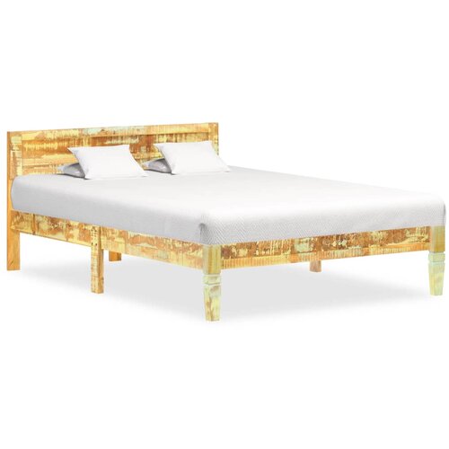  Posteljni okvir iz trdnega predelanega lesa 120x200 cm Slike