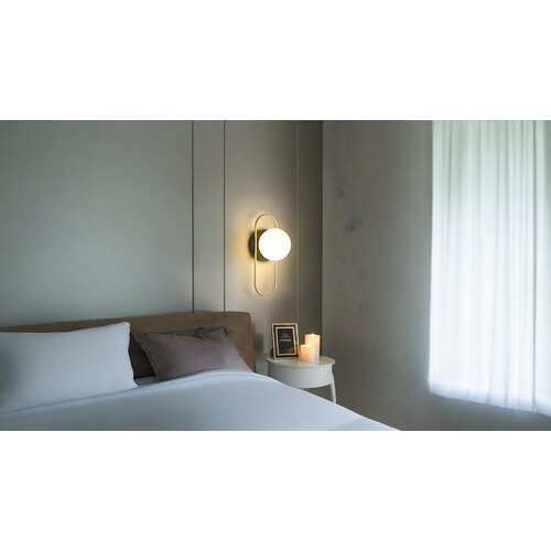 Toolight Zidna Svjetiljka APP1756-1W Brush Gold White Slike