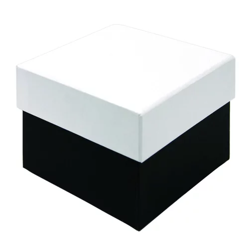  darilna škatla, 12 x 11 x 8,5 cm, črno bela