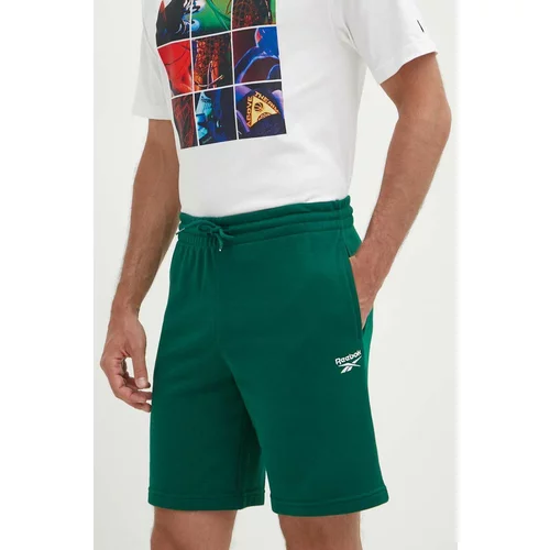 Reebok Kratke hlače Identity za muškarce, boja: zelena, 100076441