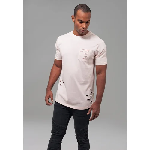 Urban Classics Ripped Pocket Tee pink