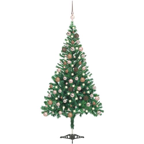 vidaXL umjetno božićno drvce LED s kuglicama 120 cm 230 grana Cene