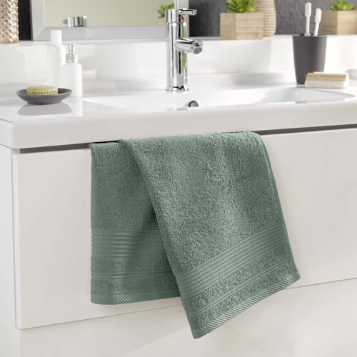 Douceur d int&amp;eacute;rieur Kadulja zeleni pamučan ručnik od frotira 50x90 cm Tendresse &amp;ndash; Slike