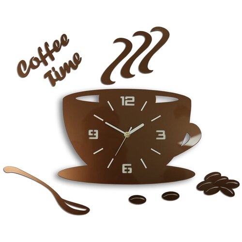  Zidni satovi COFFE TIME 3D COPPER HMCNH045-copper (moderni) Cijene
