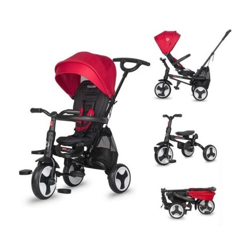 Coccolle Spectra Plus Multifunkcionalni Tricikl Crveni ( 10302 ) Slike