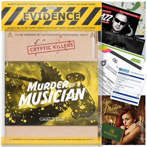  Detektivska igra - Murder of a Musician - Cryptic Killers T4.5 Slike