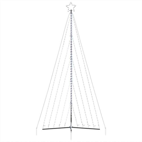 VidaXL LED božićno drvce 570 LED hladno bijelo 399 cm Slike